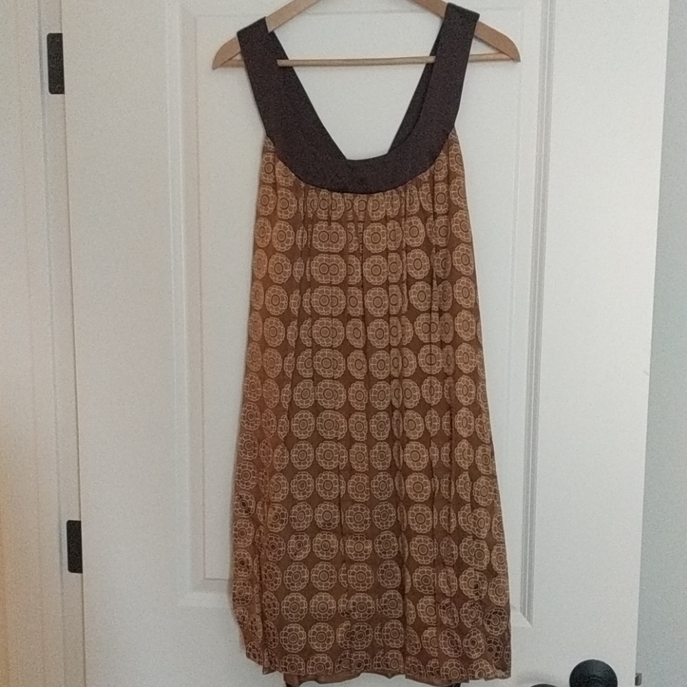 Brown pattern Foley dress
